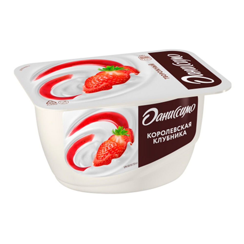 Продукт творожный Даниссимо 5,6% 130г королевская клубника