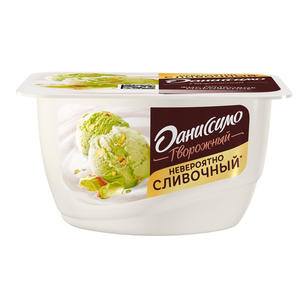 Продукт творожный Даниссимо 6,5% 130г фисташковое мороженое