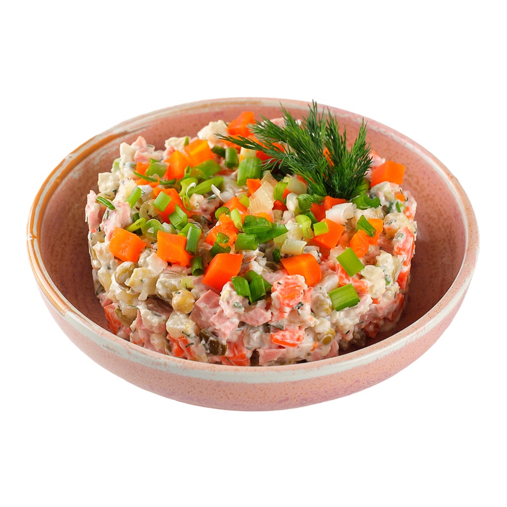 Салат Оливье с колбасой 100г Командор