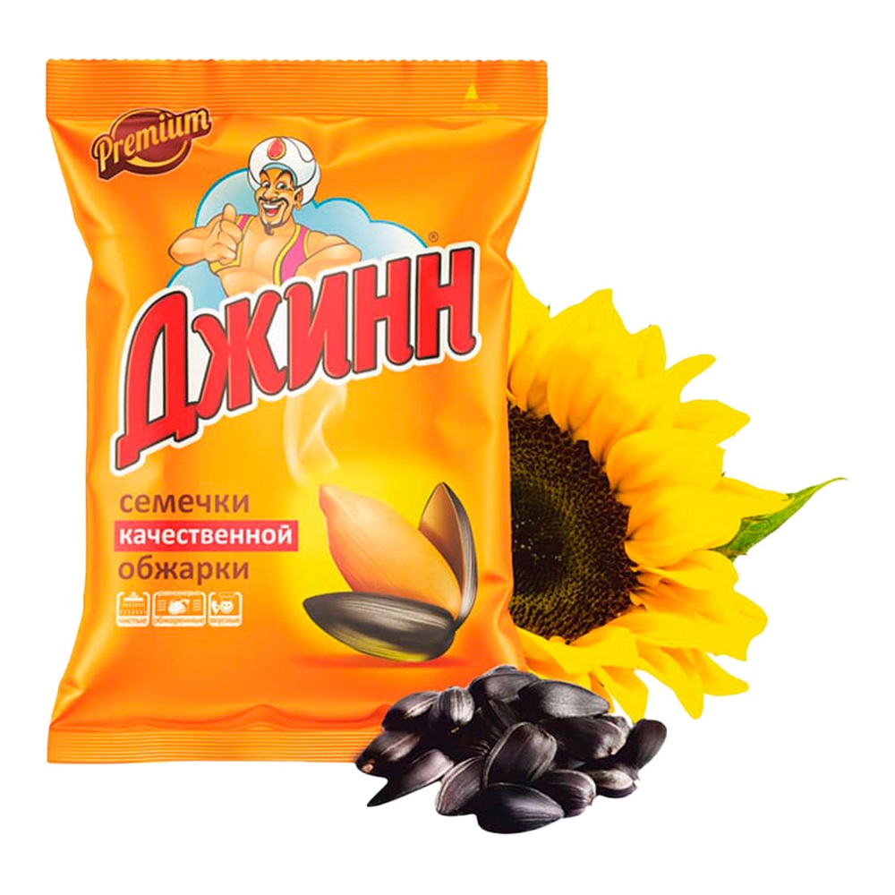 Семечки Джинн жареные 250г