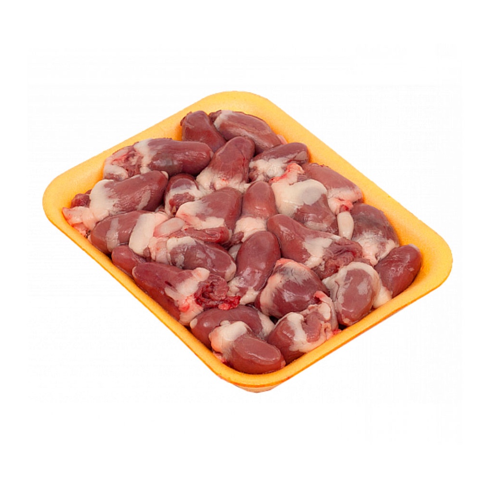 Сердце цыпленка-бройлера охлажденное вес Шушенская п/ф, подложка