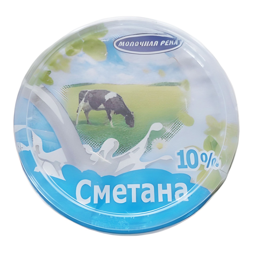 Сметана Молочная река 10% 400г
