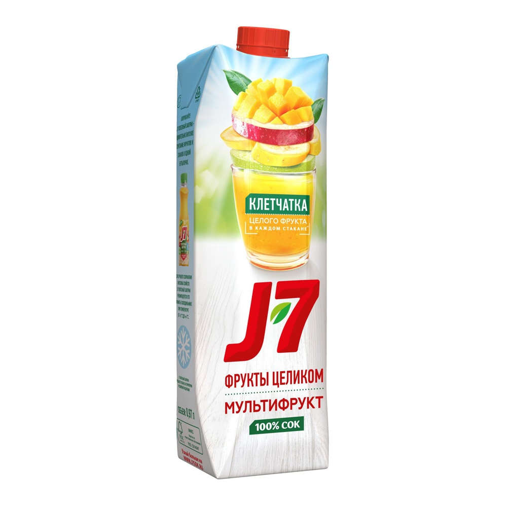 Сок J7 0,97л Мультифрукт с мякотью