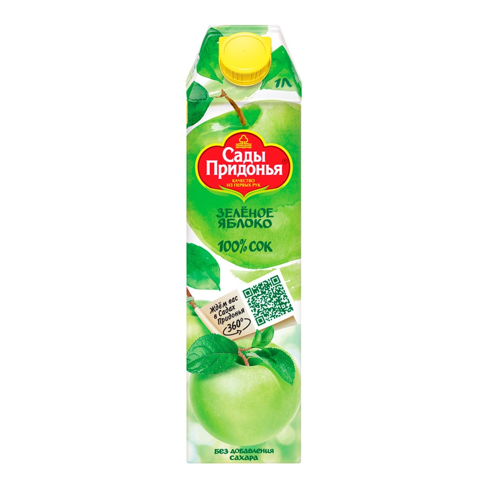 Сок Сады Придонья 1л Яблоко зеленое
