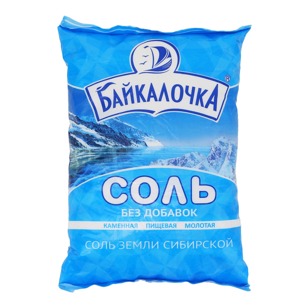 Соль Байкалочка (Тыреть) поваренная пищевая в/с 1помол 1000г