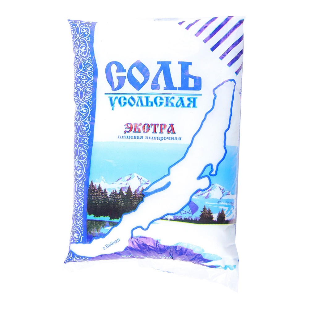 Соль Усольская поваренная пищевая 1000г