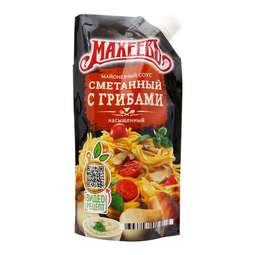 Соус майонезный Махеевъ Сметанный с грибами 200г с дозатором