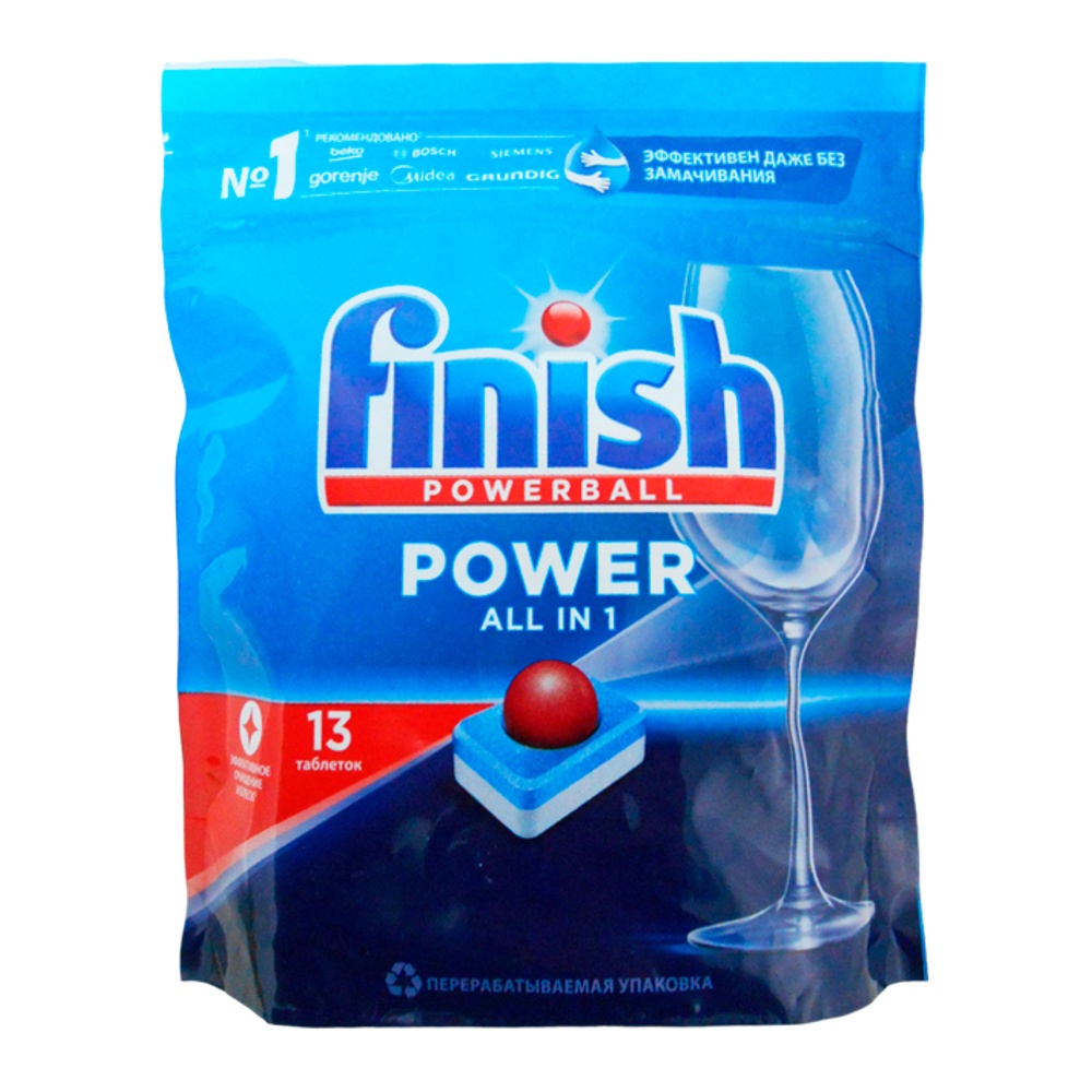 Средство для Посудомоечных машин Финиш Все в 1 таблетки 13шт