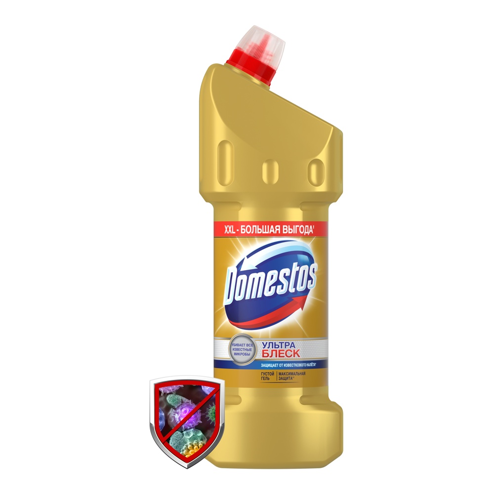 Средство Доместос чистящее для унитаза Ультра Блеск 1500мл