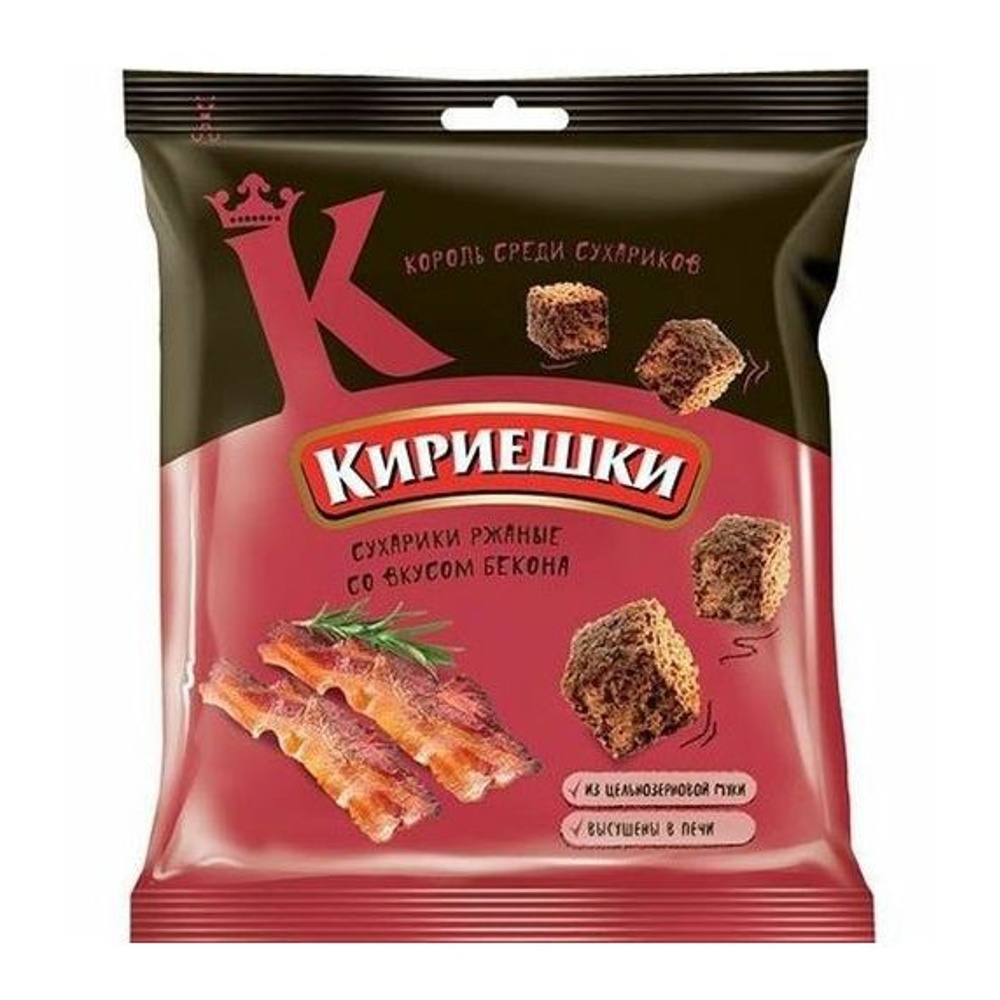 Сухарики Кириешки 40г Бекон