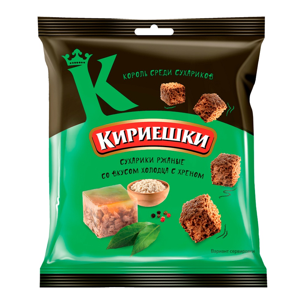 Сухарики Кириешки 40г Холодец с хреном