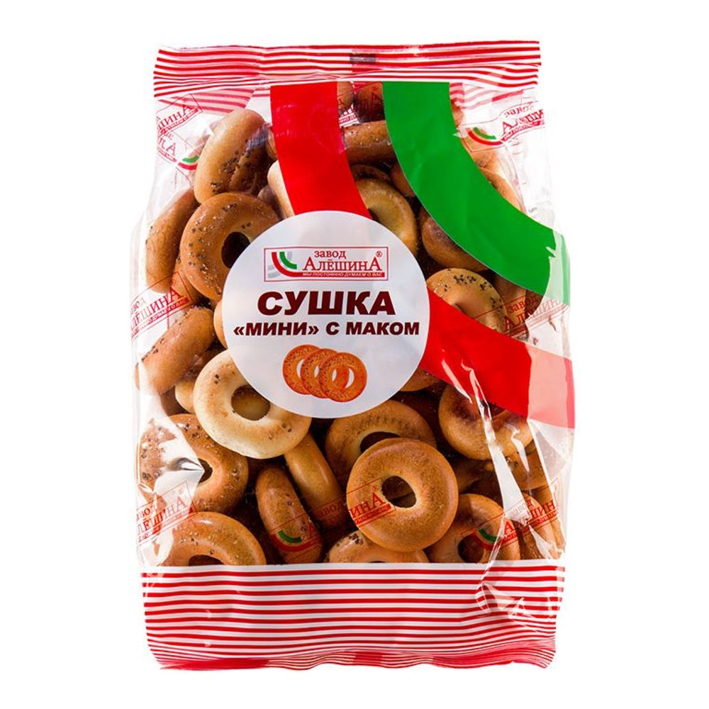 Сушка Завод Алешина Мини с маком 380г