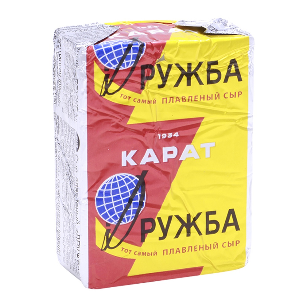 Сыр Карат плавленый Дружба 45% 90г фольга
