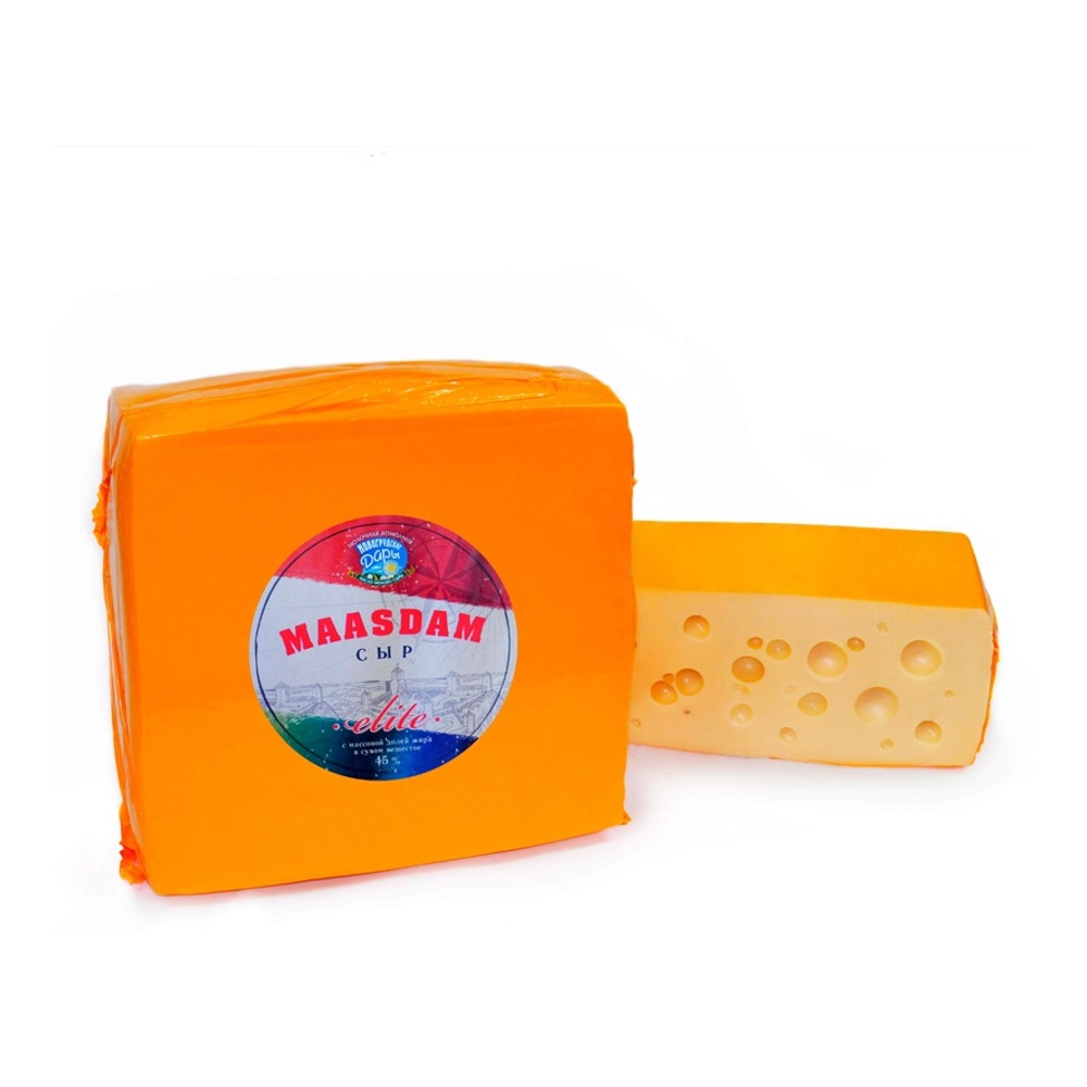 Сыр Маасдам 45% вес Беларусь