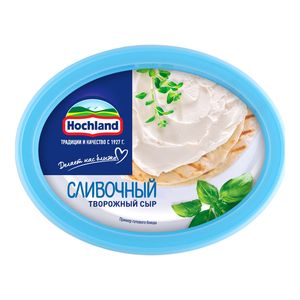 Сыр Хохланд творожный сливочный 60% 140г ванночка