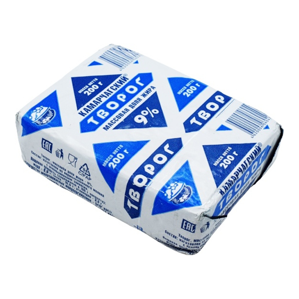 Творог Камарчагский 9% 200г в фольге