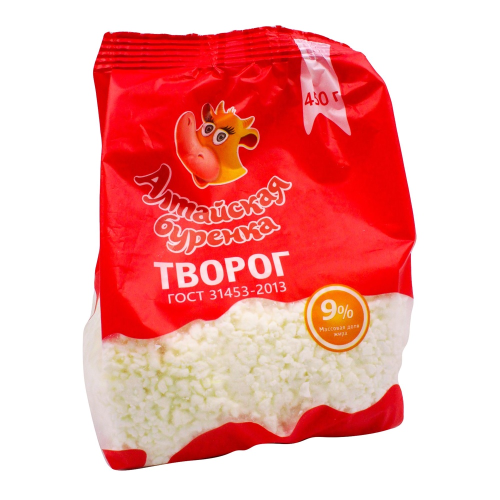 Творог Алтайская Буренка 9% 450г