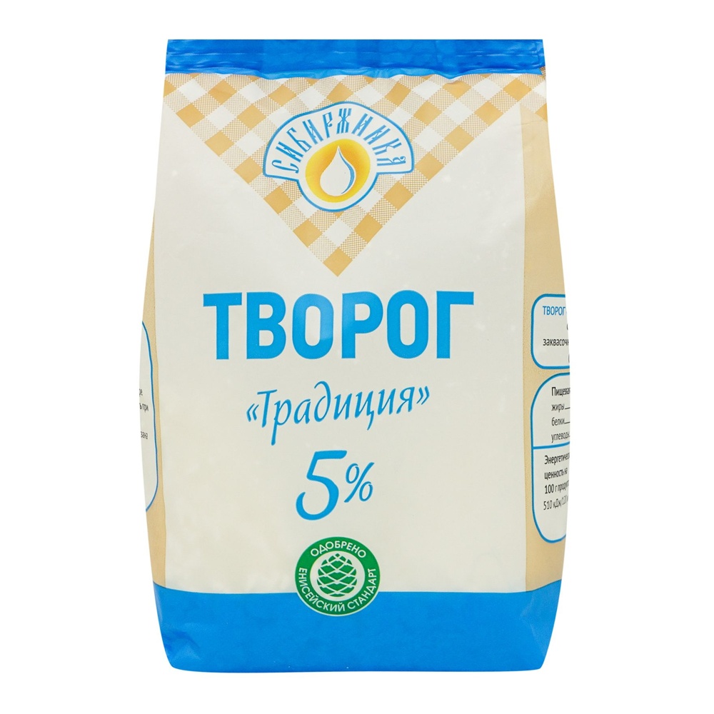 Творог Сибиржинка Традиция 5% 500г