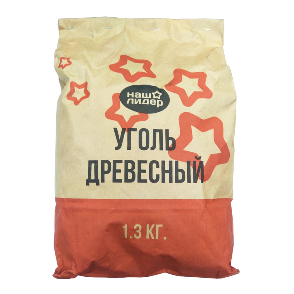 Уголь древесный Наш Лидер 1,3кг