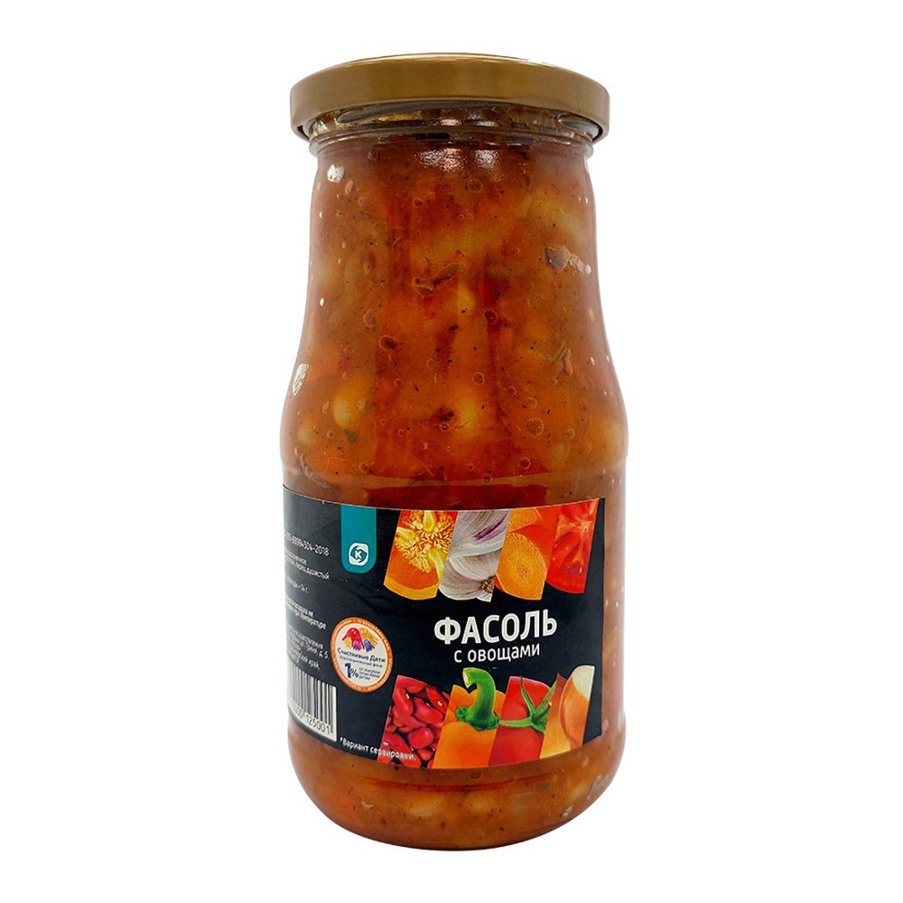 Фасоль Командор с овощами 530г