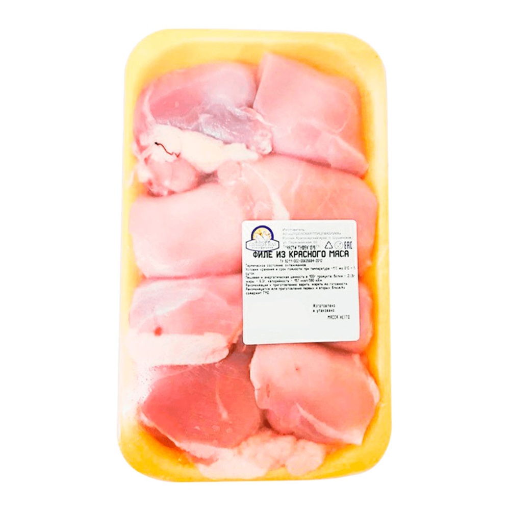 Филе из красного мяса цыпленка-бройлера охлажденное вес Шушенская п/ф, подложка