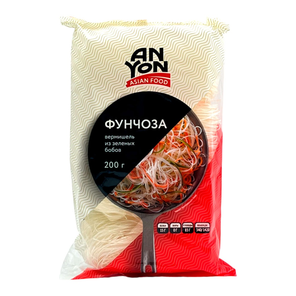 Фунчоза Ан Йон Азиан Фуд вермишель из крахмала бобов мунг 200г