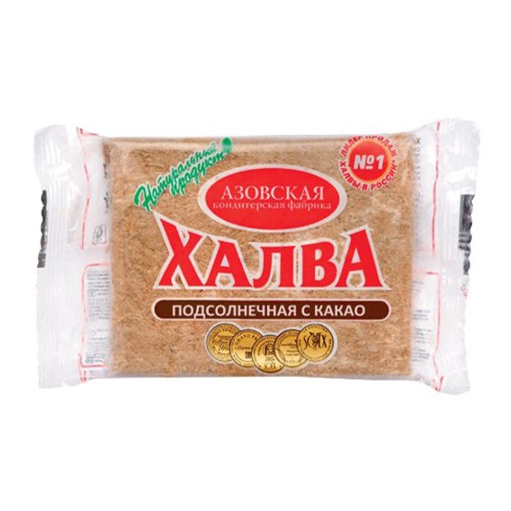 Халва Азовская КФ подсолнечная с какао вес