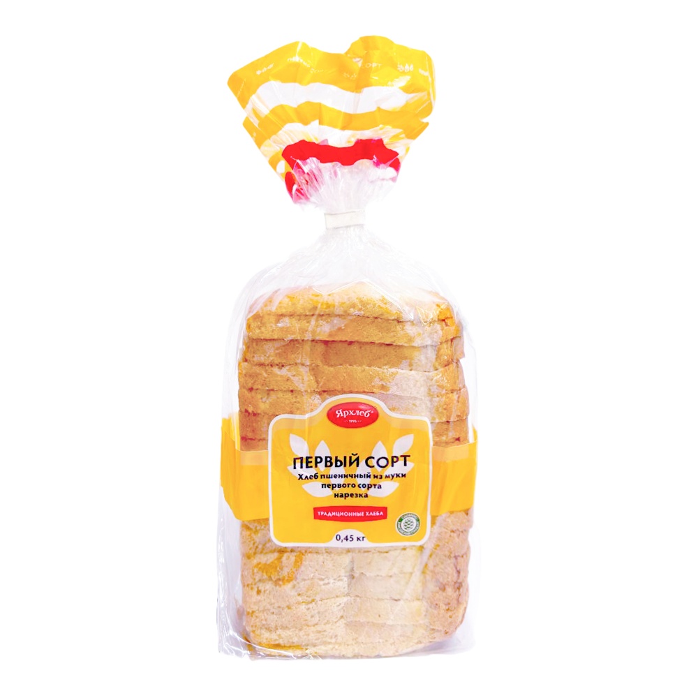 Хлеб Ярхлеб Первый сорт пшеничный в нарезке 450г