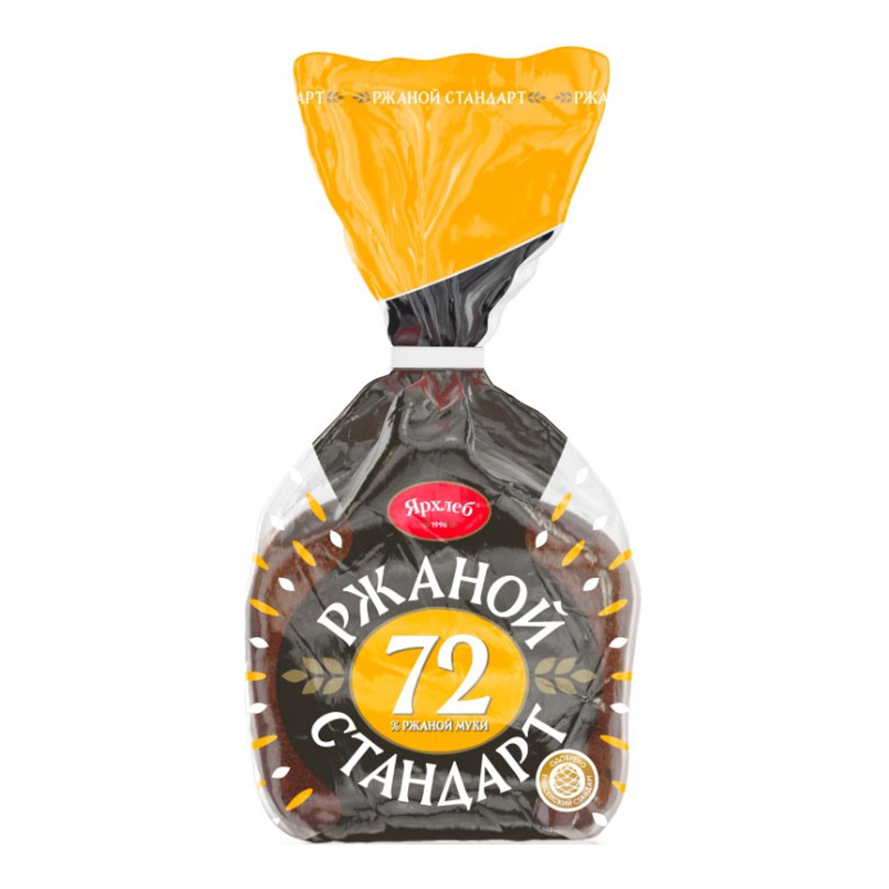 Хлеб Ржаной стандарт 350г Ярхлеб нарезка