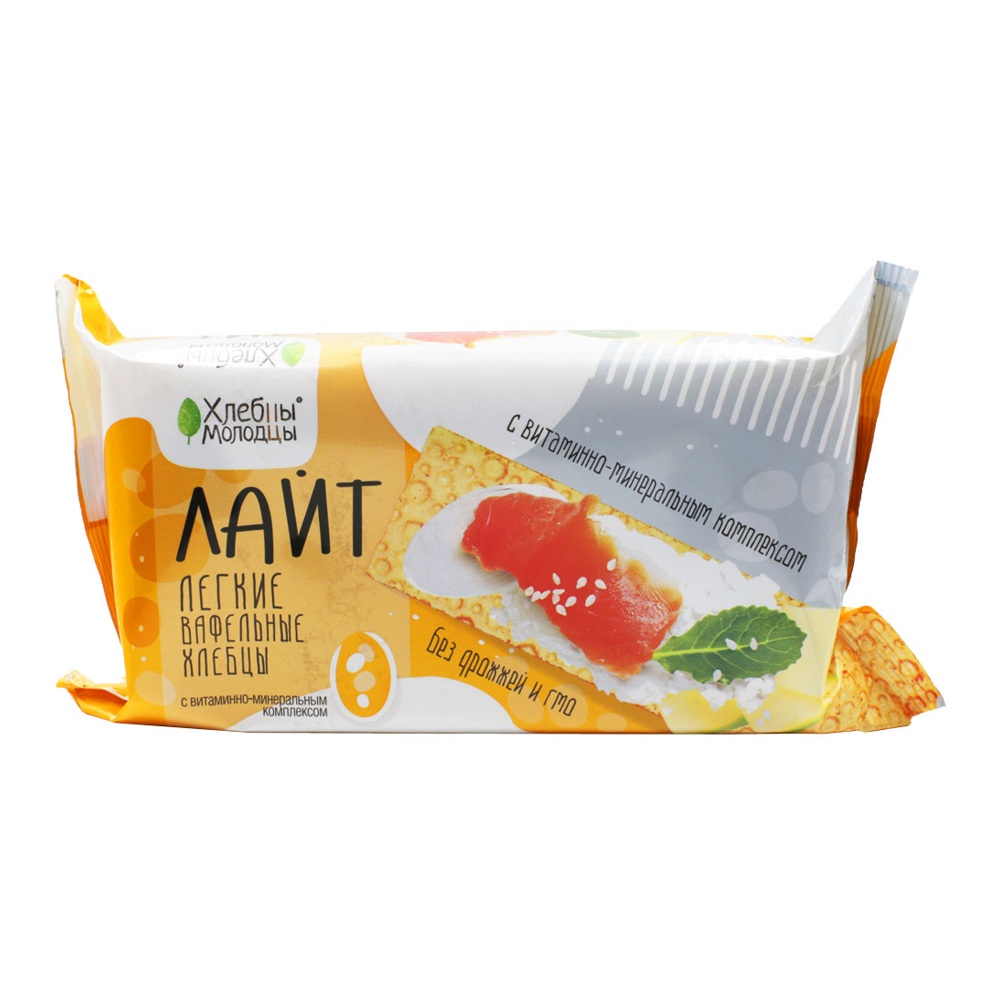 Хлебцы вафельные Хлебцы-Молодцы Лайт с витаминами 70г