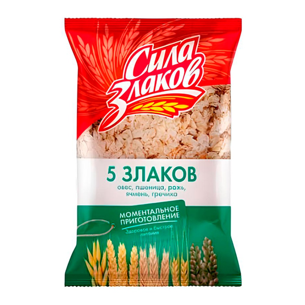 Хлопья Сила злаков 5-ти злаковые 400г м/у
