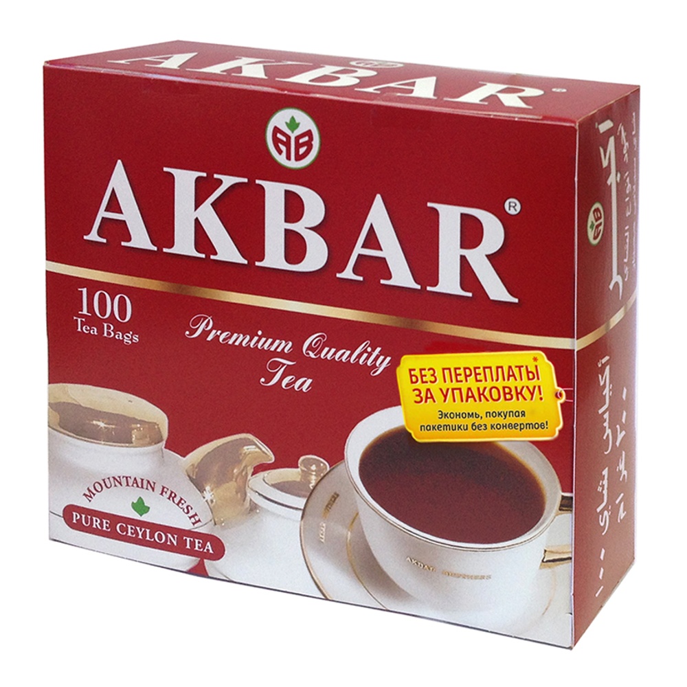 Чай Акбар Красно-белый цейлонский черный 100п*2г
