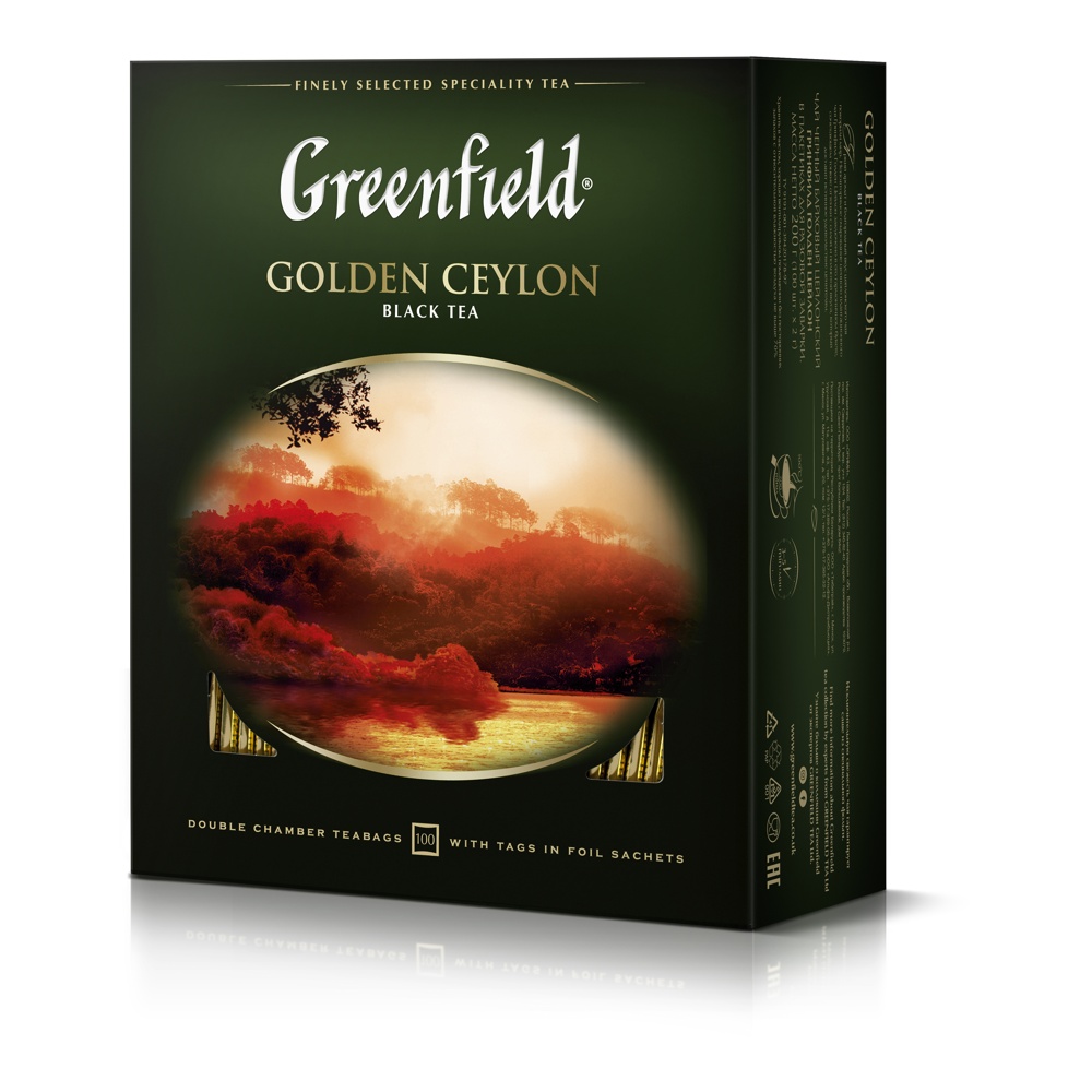 Чай Гринфилд Голден Цейлон черный 100п*2г