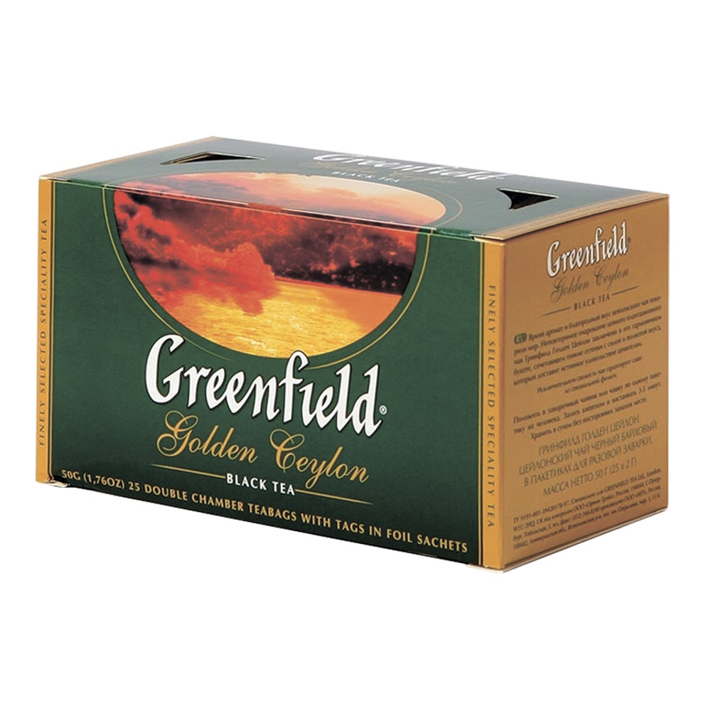 Чай Гринфилд Голден Цейлон черный 25п*2г