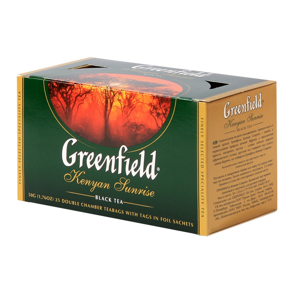 Чай Гринфилд Кениан Санрайз черный 25п*2г