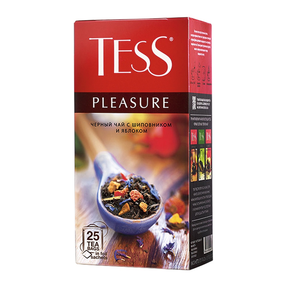 Чай Тесс Плэжа черный ароматизированный 25п*1,5г
