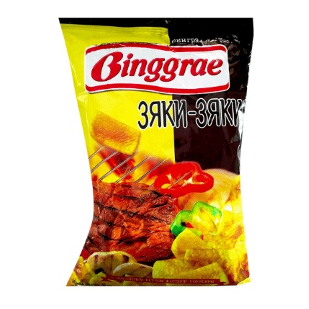 Чипсы Бингрэ 50г Зяки-Зяки Говядина