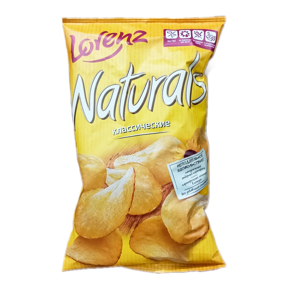 Чипсы Лоренц Натуралс 100г Классические с солью