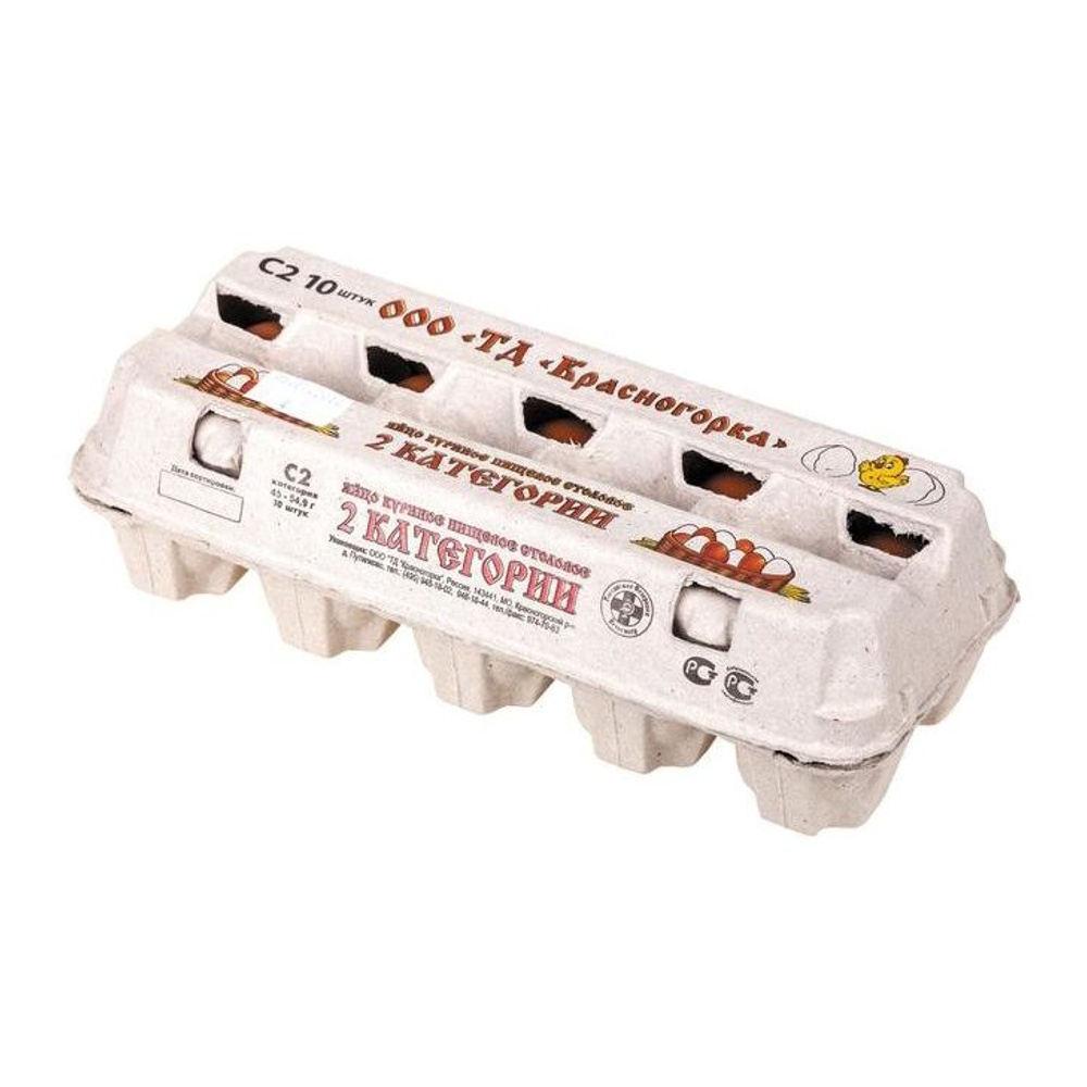 Яйцо куриное столовое Окинский СПК 2кат 1уп 10шт контейнер