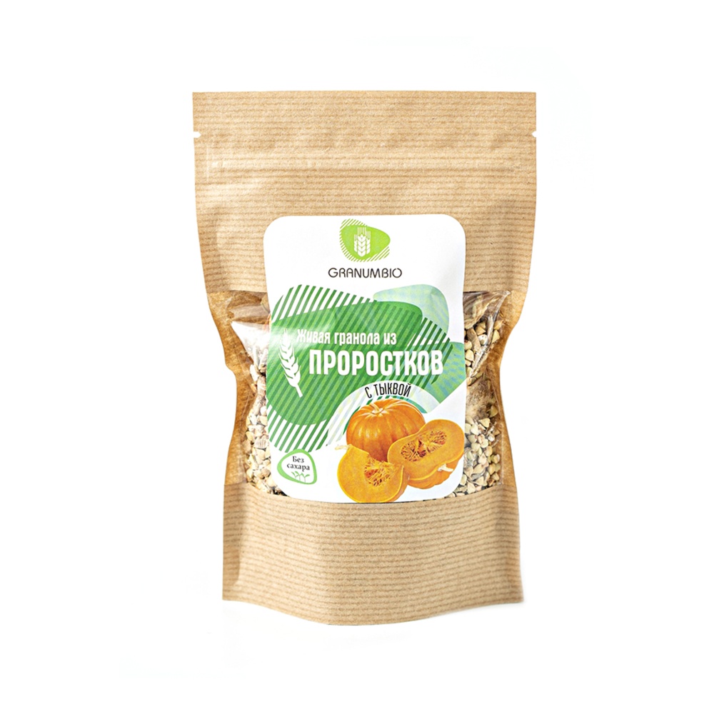 Проростки ГранумБио Живая гранола Тыква 130г