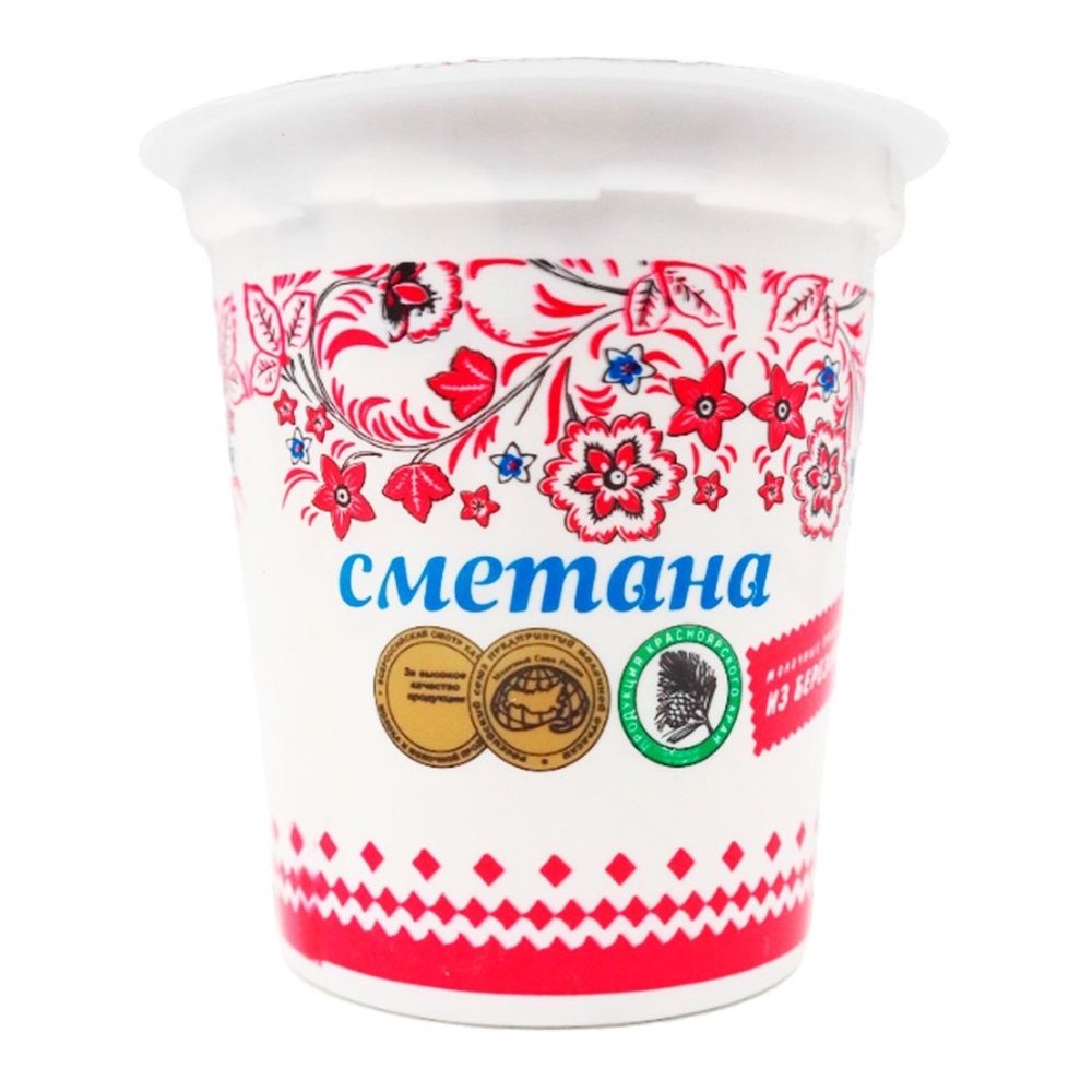 Сметана Из Березовки 20% 300г пл/ст; 12