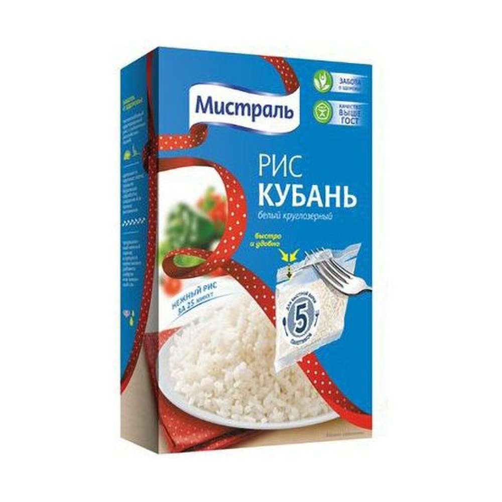 Крупа Мистраль Рис Кубань 80г*5; 6