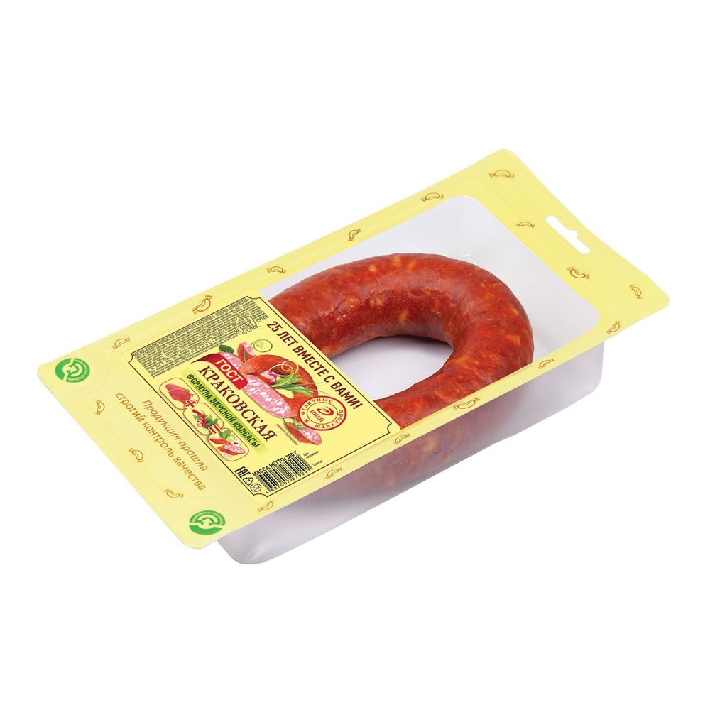 Колбаса Краковская ГОСТ п/к 300г Мясная история
