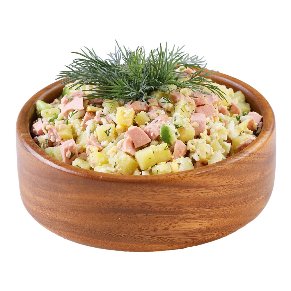 Салат Окрошка с колбасой 400г контейнер Командор