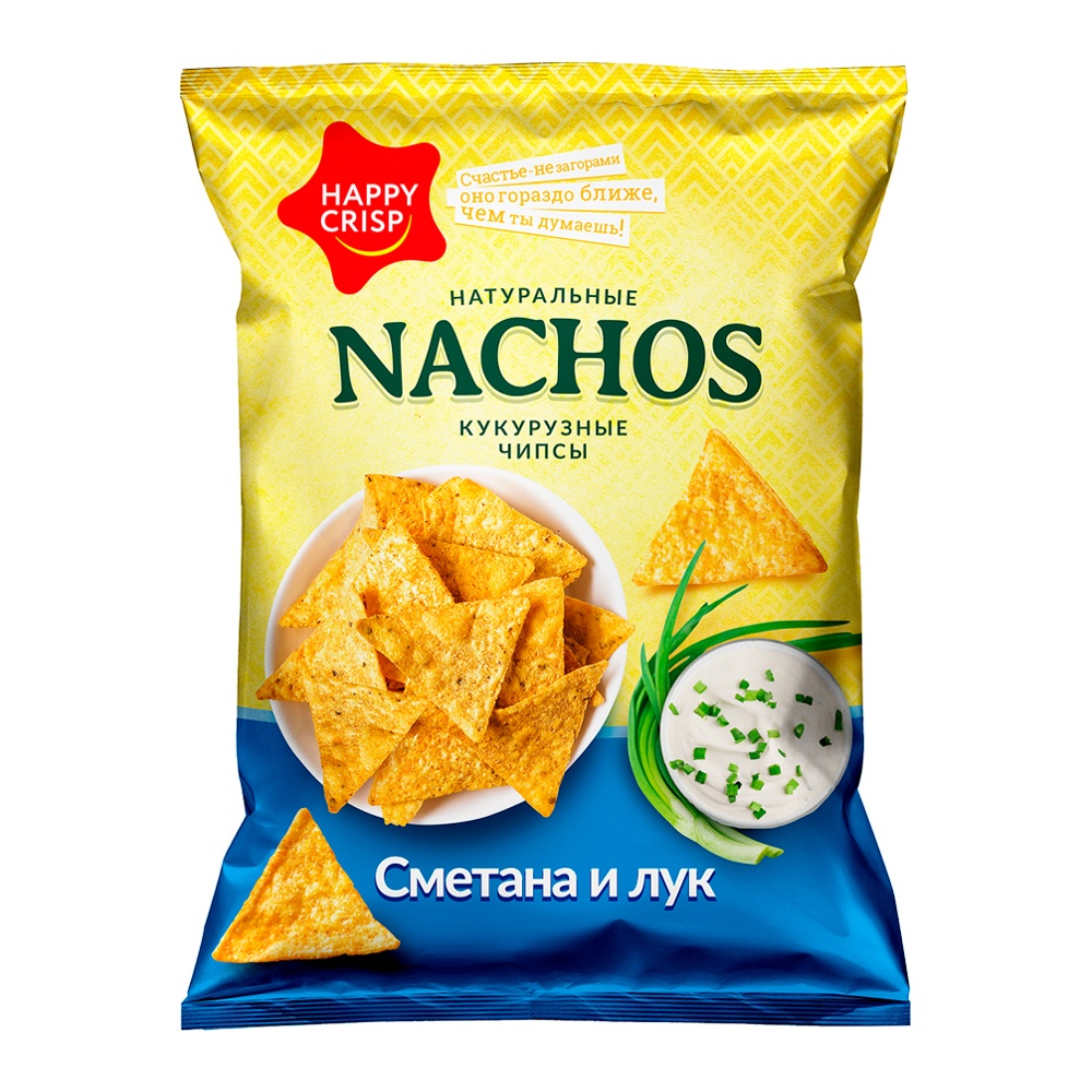 Чипсы Начос кукурузные 75г Сметана и Лук