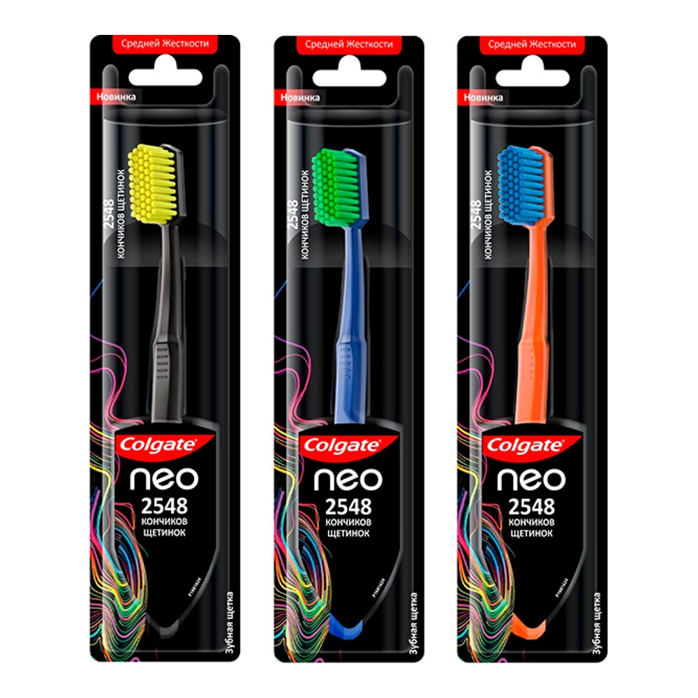 Зубная щетка Колгейт Нео средняя; 72