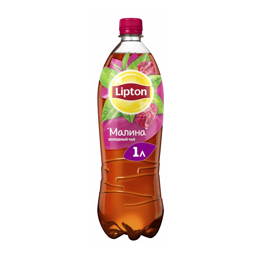 Напиток Липтон холодный черный чай Малина 1л пл/б; 12