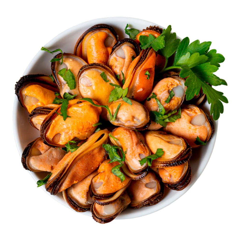 Мидии Морское царство в масле с чесноком 180г пл/б