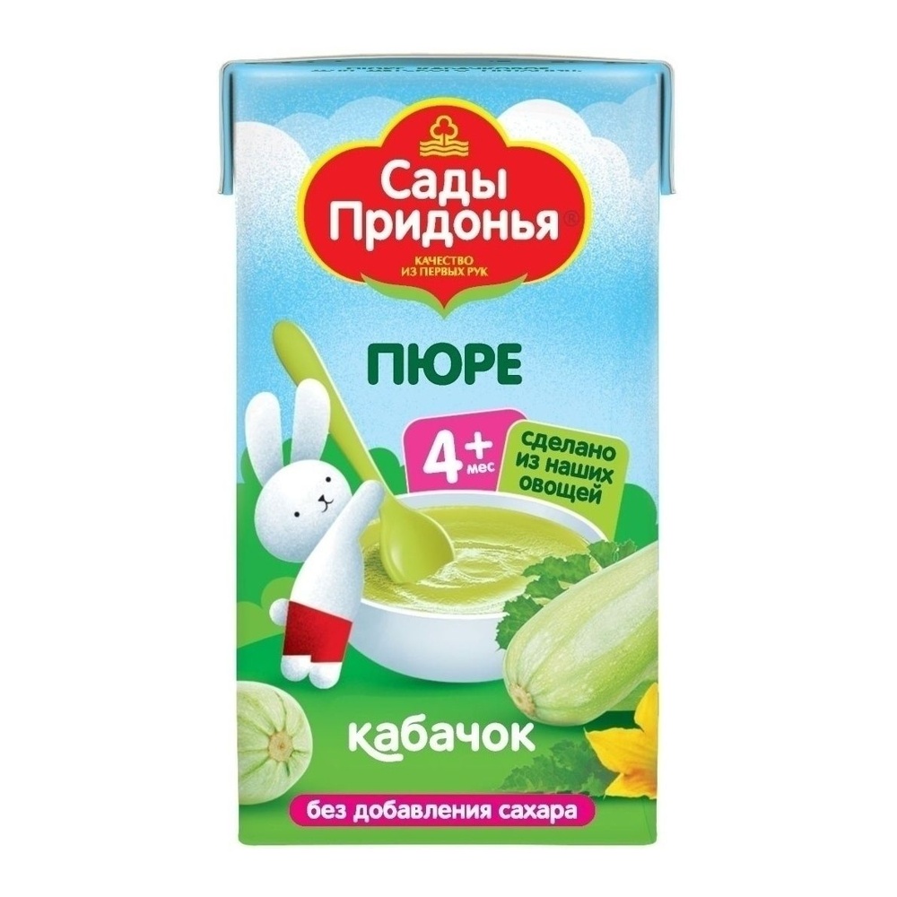 Дет пит Сады Придонья Пюре кабачковое с 4мес 125г т/п; 18