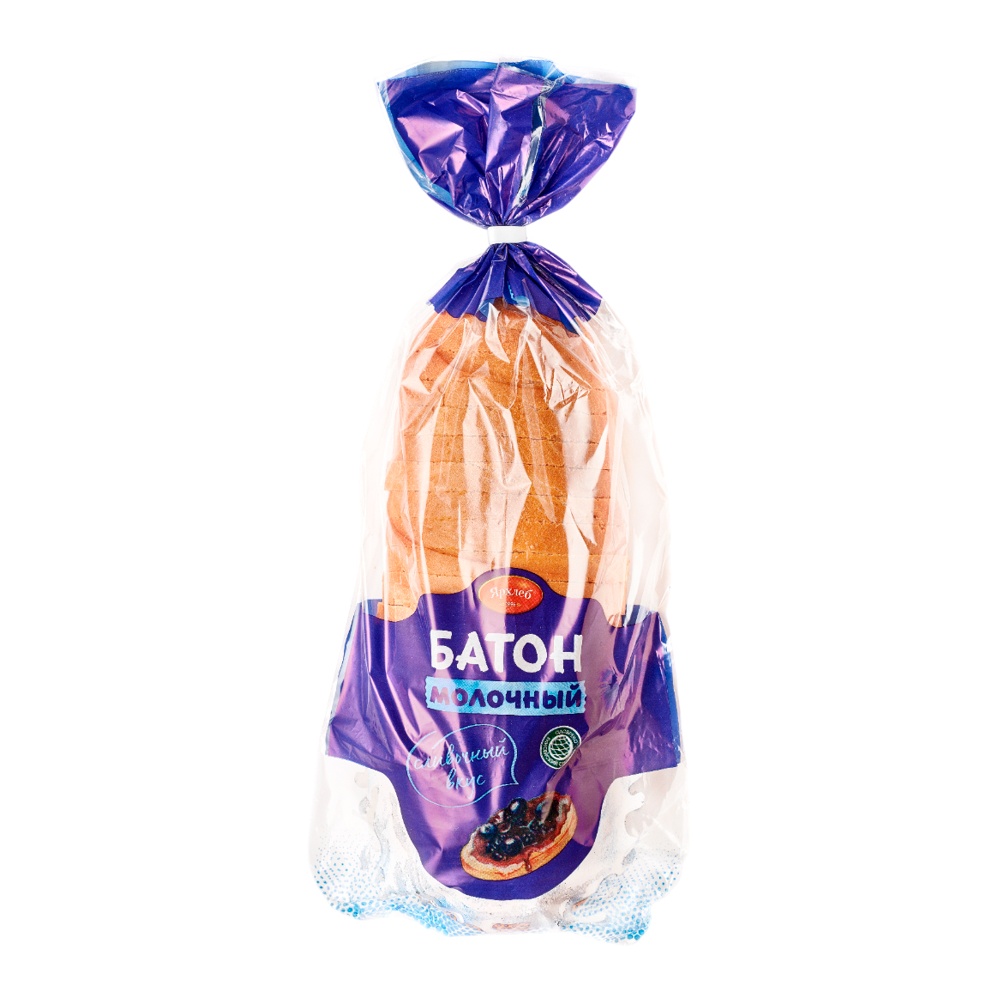 Батон Молочный Сливочный вкус 350г Ярхлеб нарезка